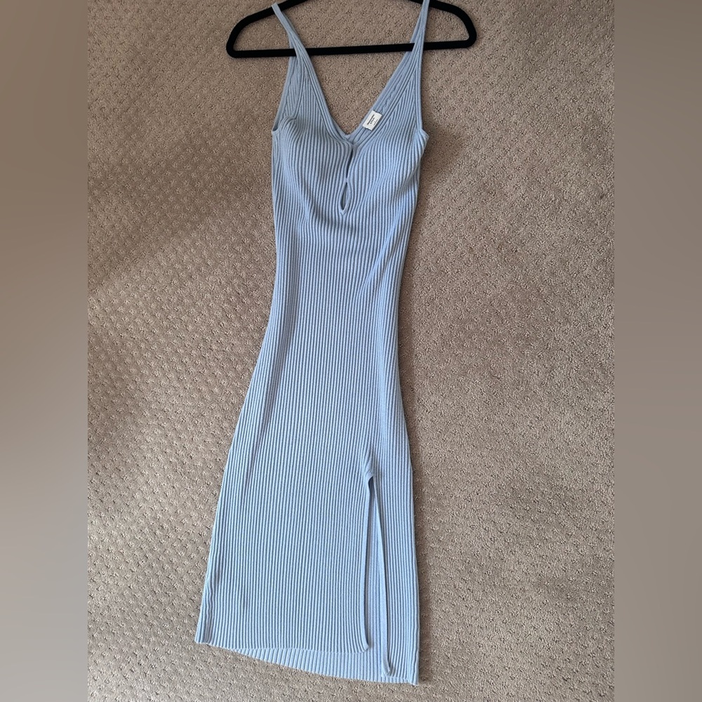 Abercrombie & Fitch Ribbed Stretch Mid Dress